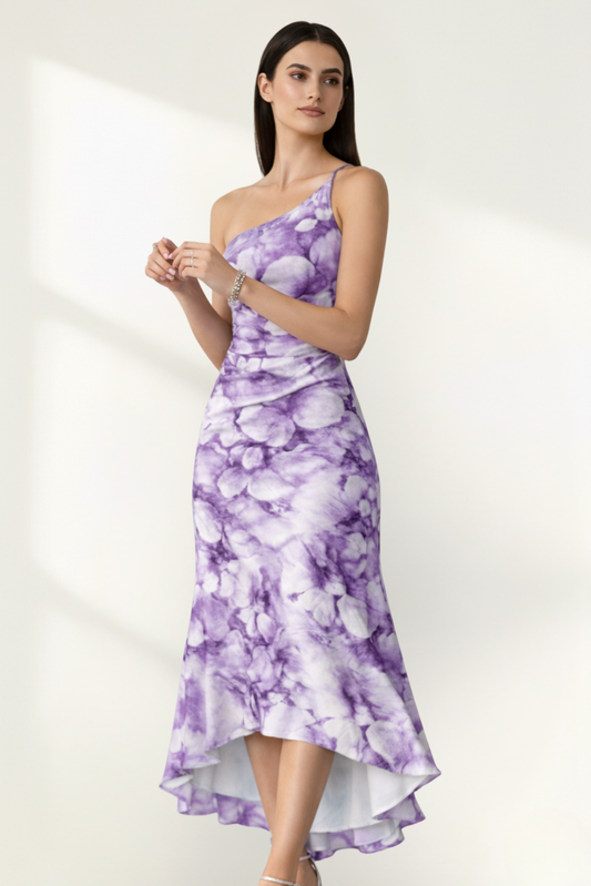 Women’s Chiffon Strapless Floral Maxi Dress