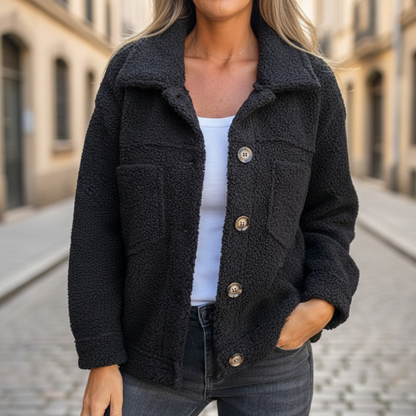 Chaqueta de Otoño para Mujeres con Botones y Manga Larga