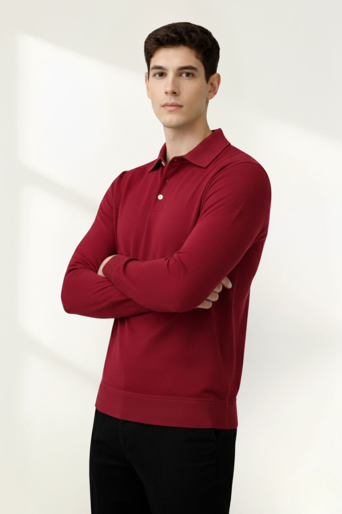Men’s Long-Sleeve Polo Shirt