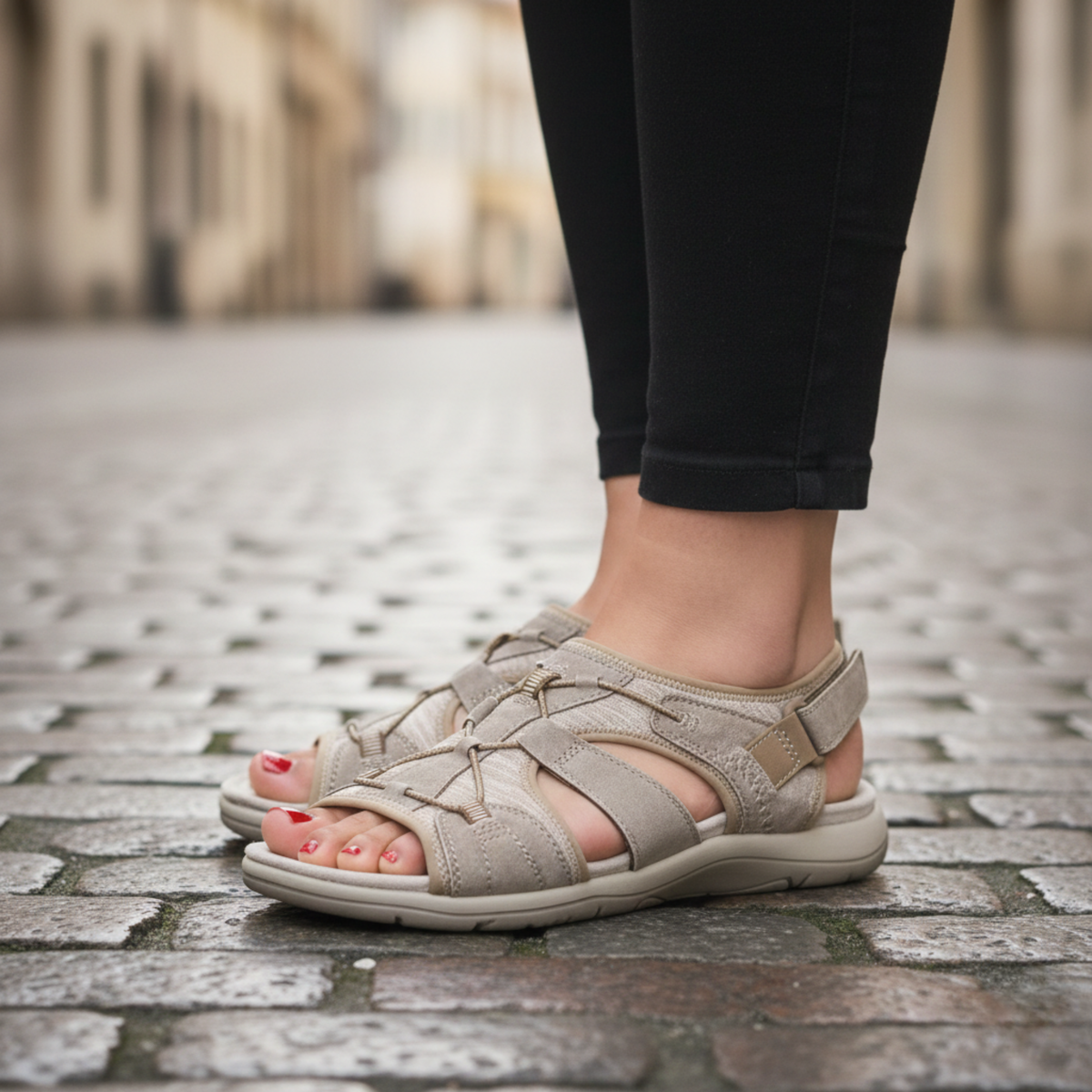 Sandalias ortopédicas para mujeres calzado de verano ajustable