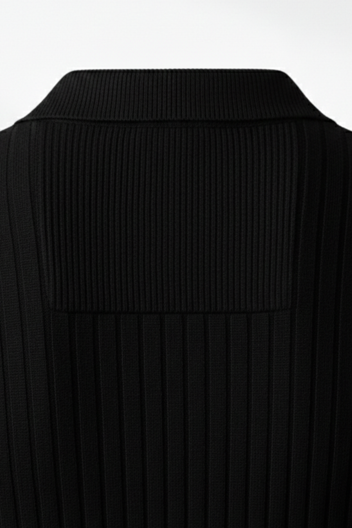 Pull polo en tricot côtelé pour homme