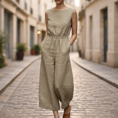 Women Wide Leg Long Jumpsuit Casual