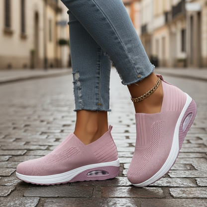 Chaussures orthopédiques pour femmes à enfiler avec semelle amortissante