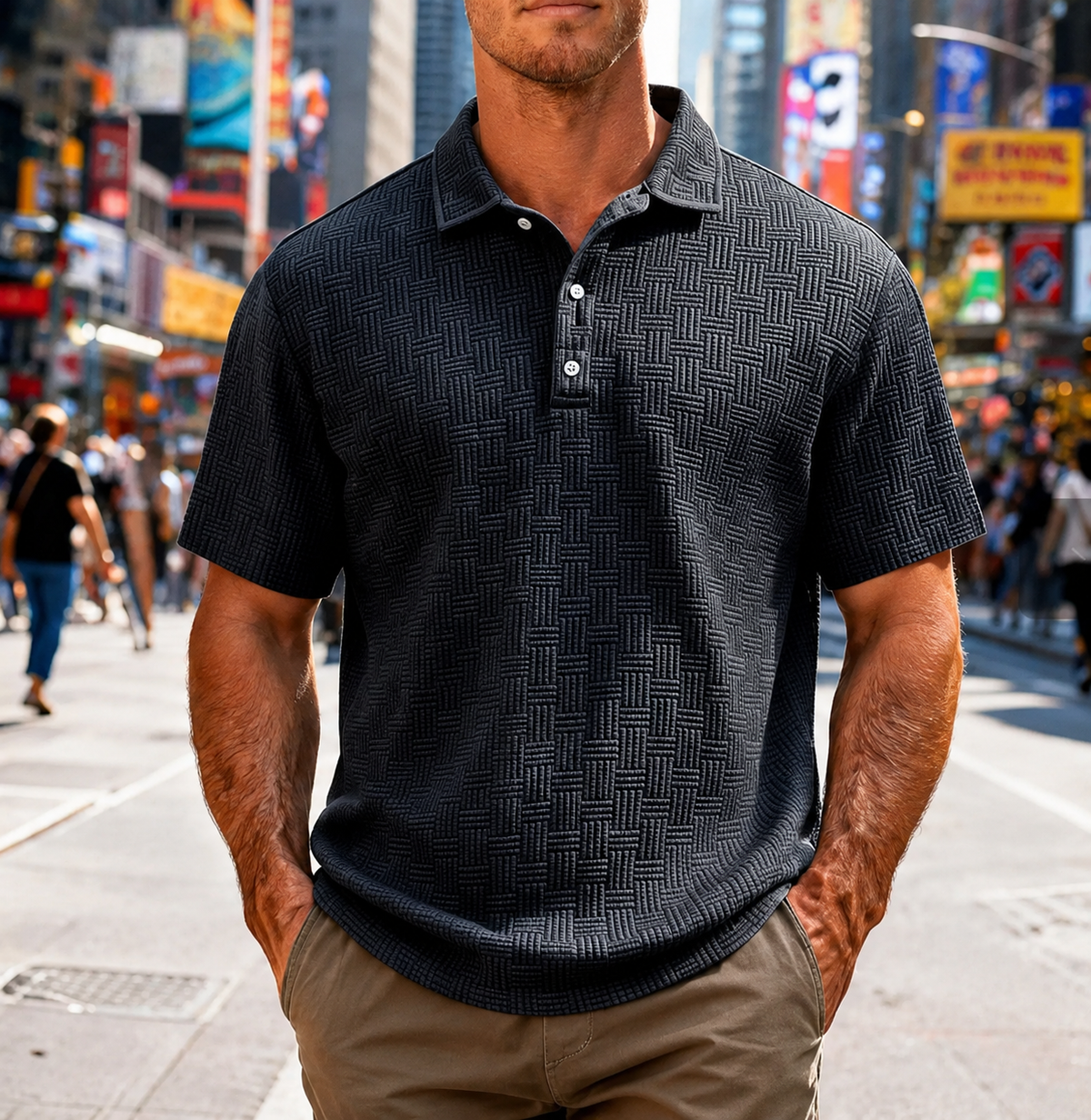 Men's Summer Short Sleeve Polo Shirt