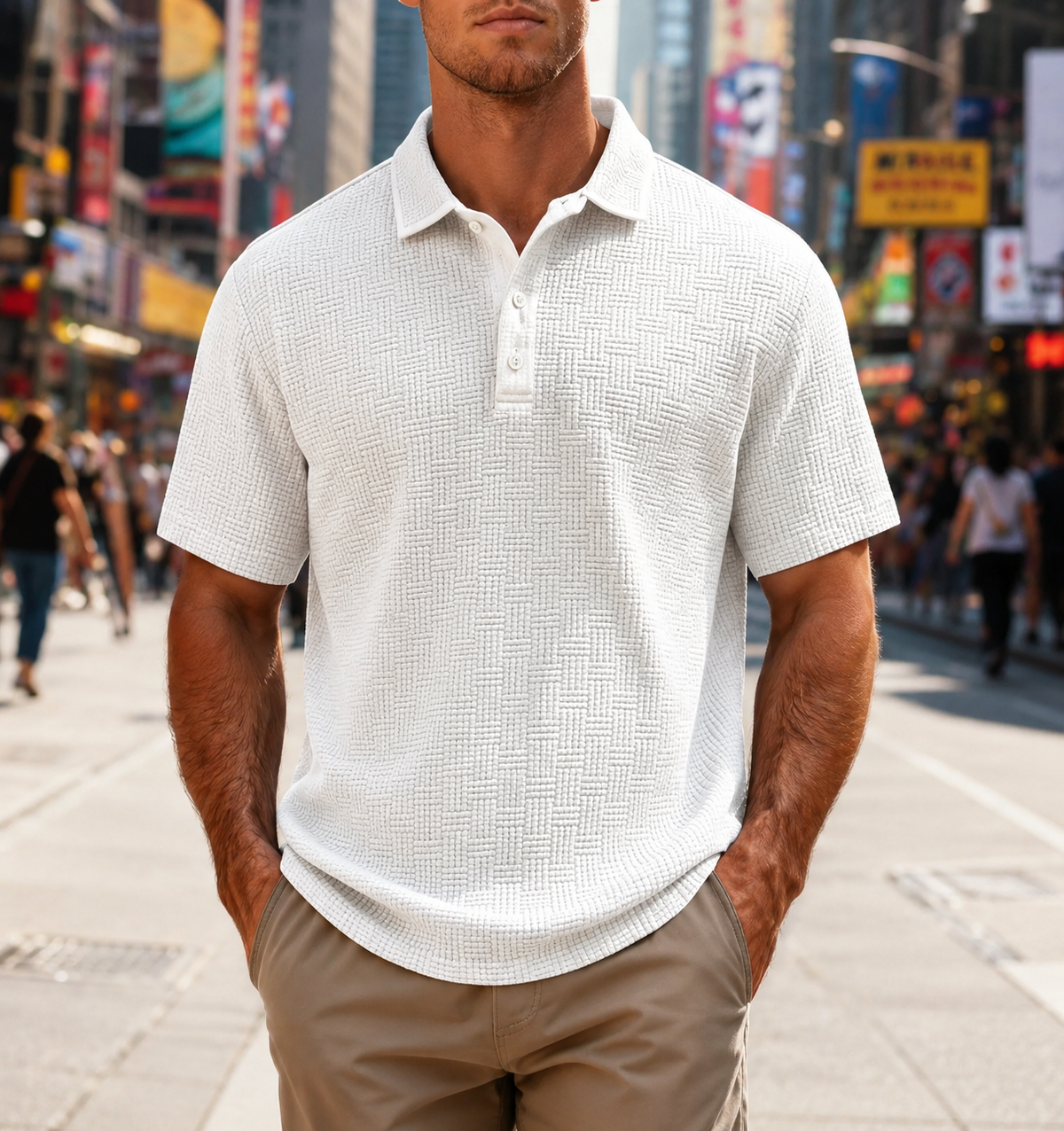 Men's Summer Short Sleeve Polo Shirt