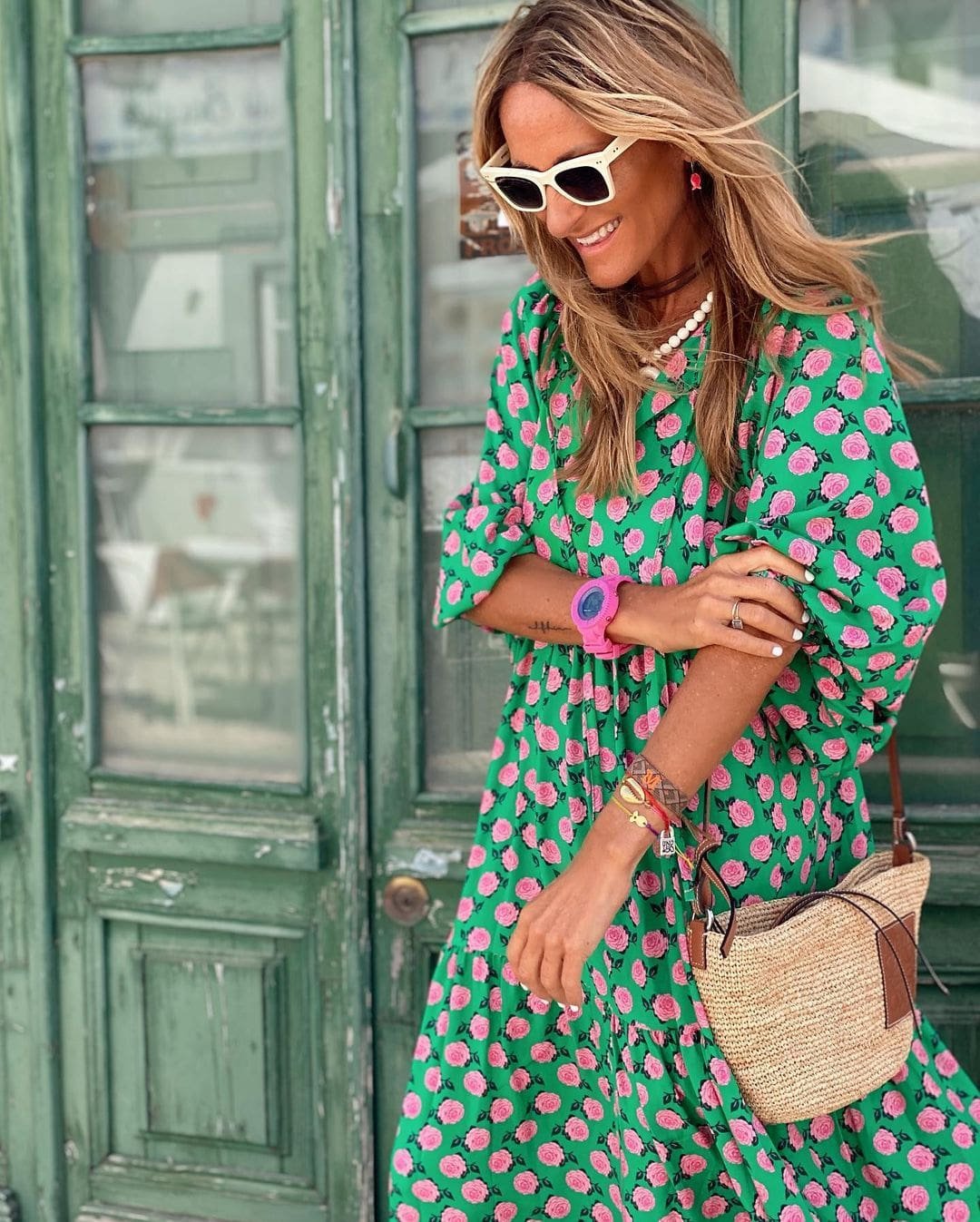 Ameliana | Women's Polka Dot Effortless Dress Detail