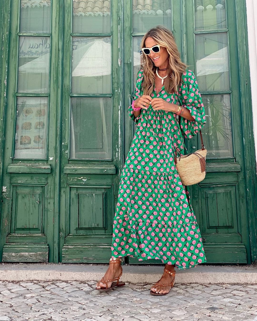 Ameliana | Women's Polka Dot Effortless Dress Side