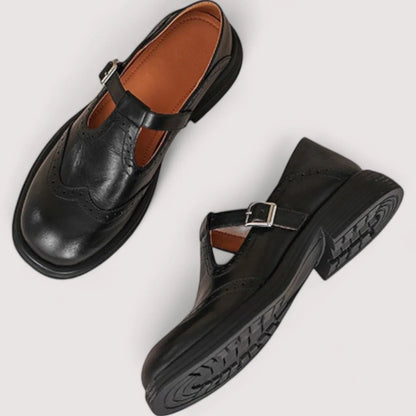 Arabella | Women's T-Bar Orthopedic Mary Jane Shoes Detail