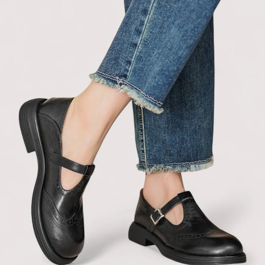 Arabella | Women's T-Bar Orthopedic Mary Jane Shoes Front
