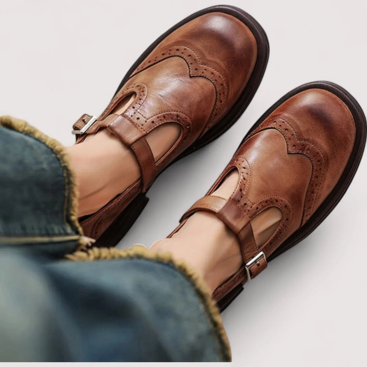 Arabella | Women's T-Bar Orthopedic Mary Jane Shoes Hero