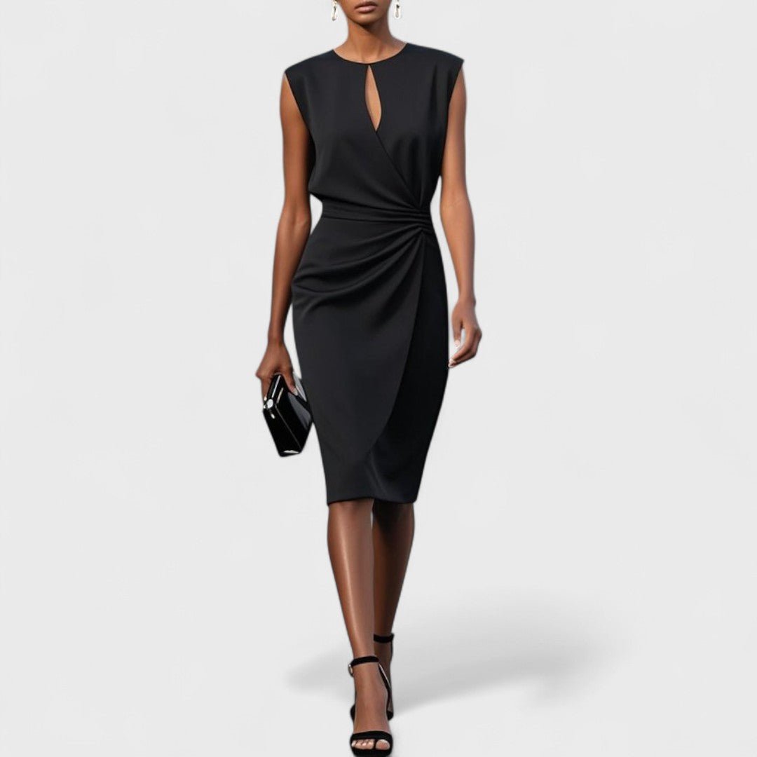 Arabesque | Women's Keyhole Elegant Maxi Dress Detail