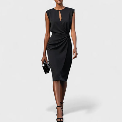 Arabesque | Women's Keyhole Elegant Maxi Dress Detail