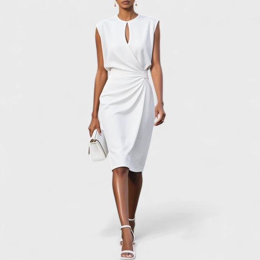 Arabesque | Women's Keyhole Elegant Maxi Dress Front