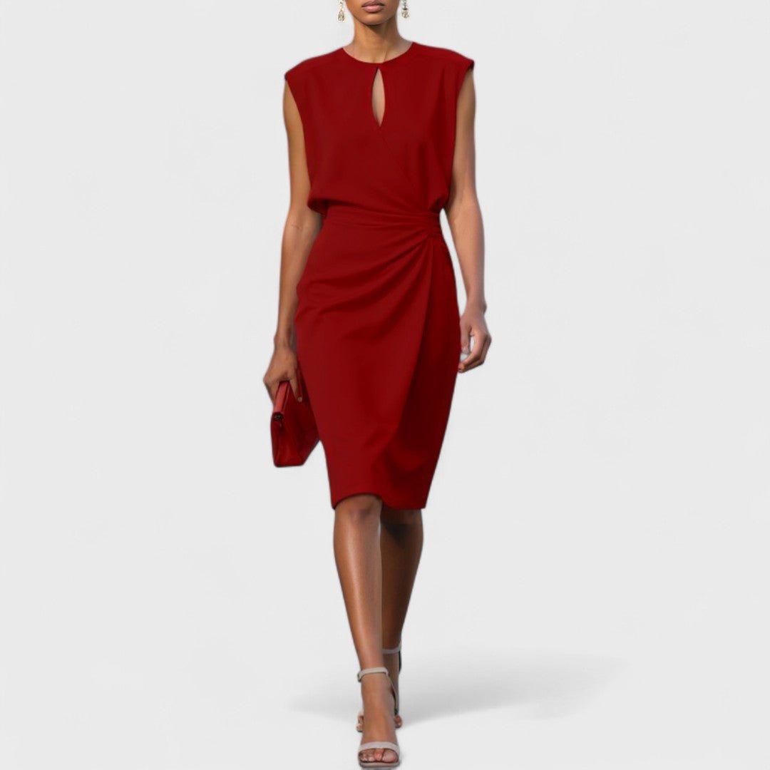 Arabesque | Women's Keyhole Elegant Mini Dress Back