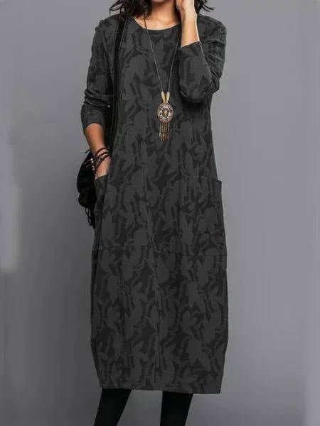 Araminta | Women's Textured Pocket Maxi Dresses Close Up