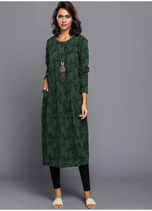 Araminta | Women's Textured Pocket Maxi Dresses Hero