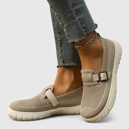 Arvelle | Women's Orthopedic Loafers Buckle Strap Front