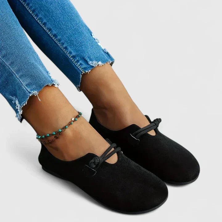 Aurelia | Women's Rope Tie Orthopedic Loafers Close Up