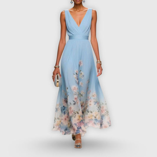 Avelise | Women's Elegant Ombré Floral Maxi Dress Hero