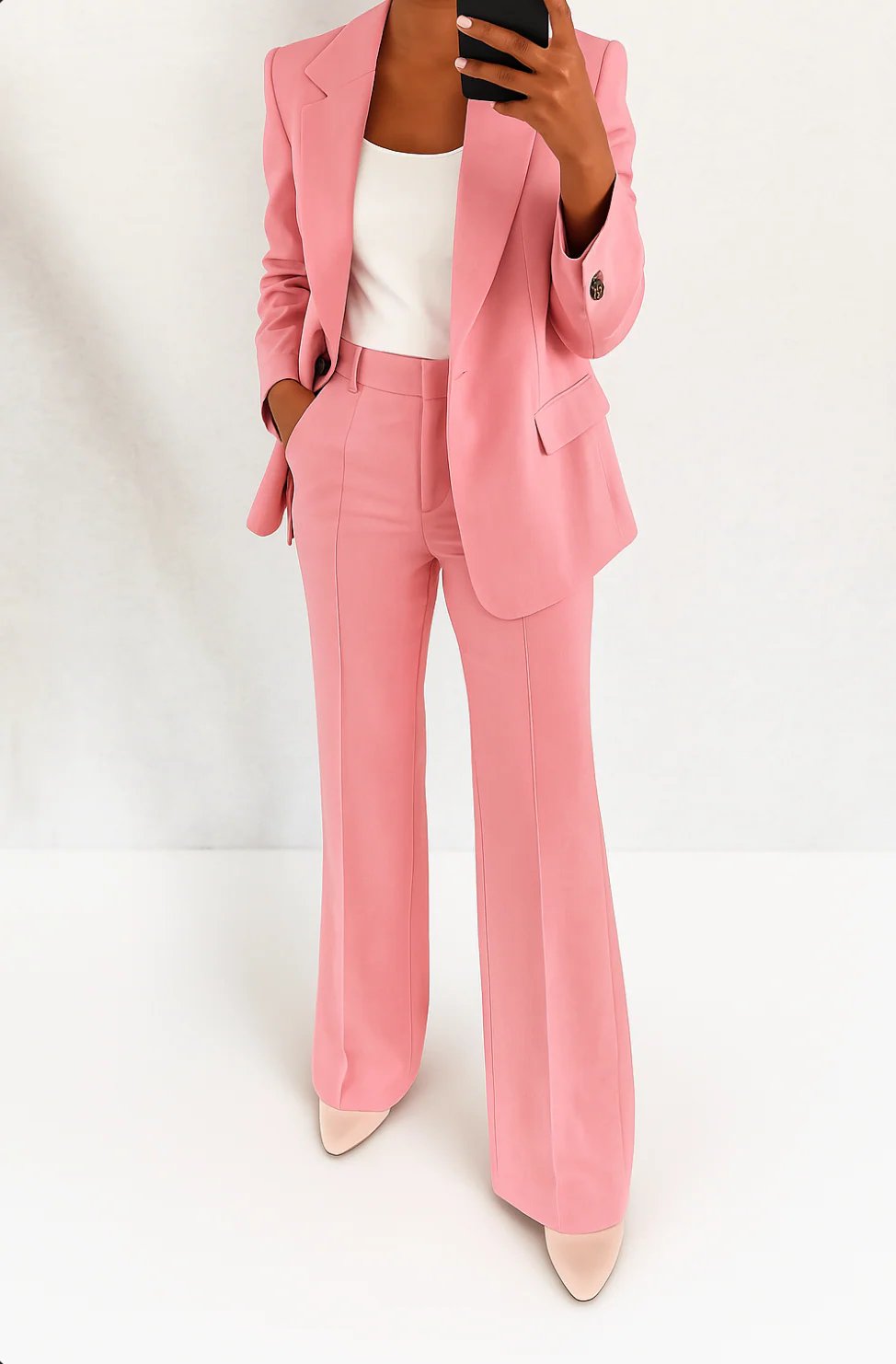 Bellacourt | Women's Chic Tailored Two-Piece Suit Back