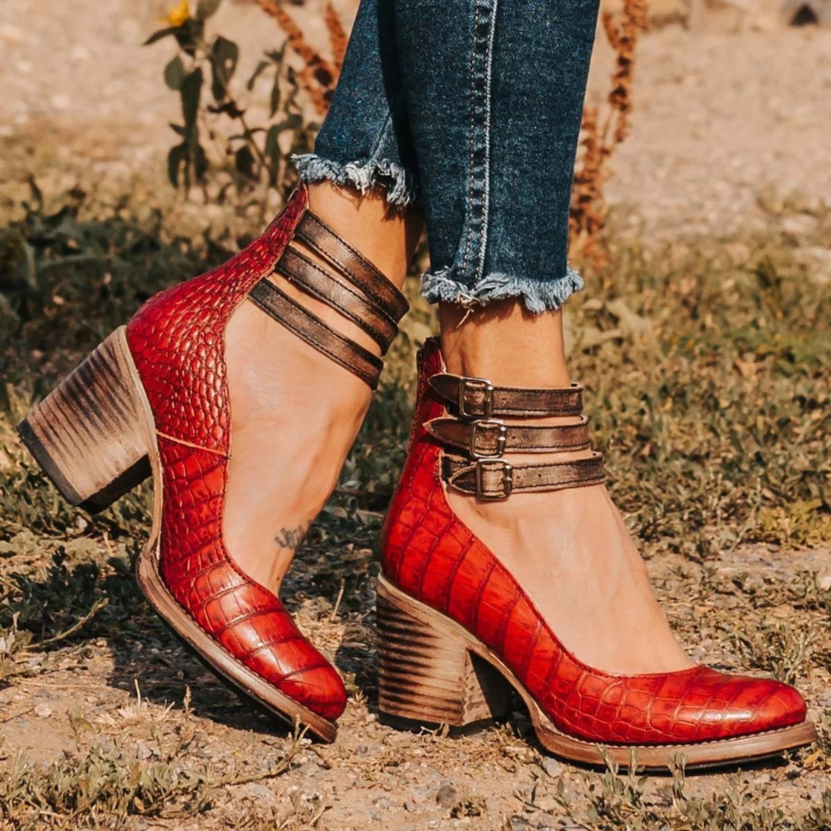 Bellavita | Women's Elegant Comfortable Triple Strap Sandals Lifestyle
