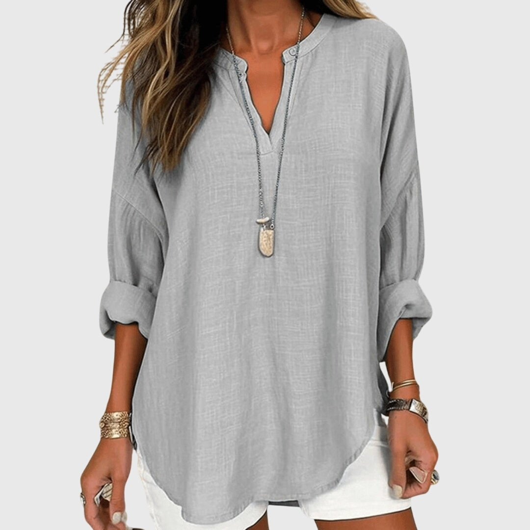 Bree | Flowy Elegant Beach Shirt Back