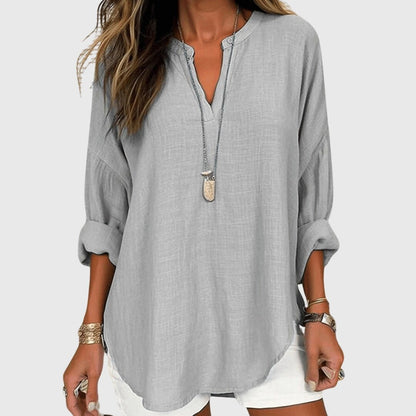 Bree | Flowy Elegant Beach Shirt Back