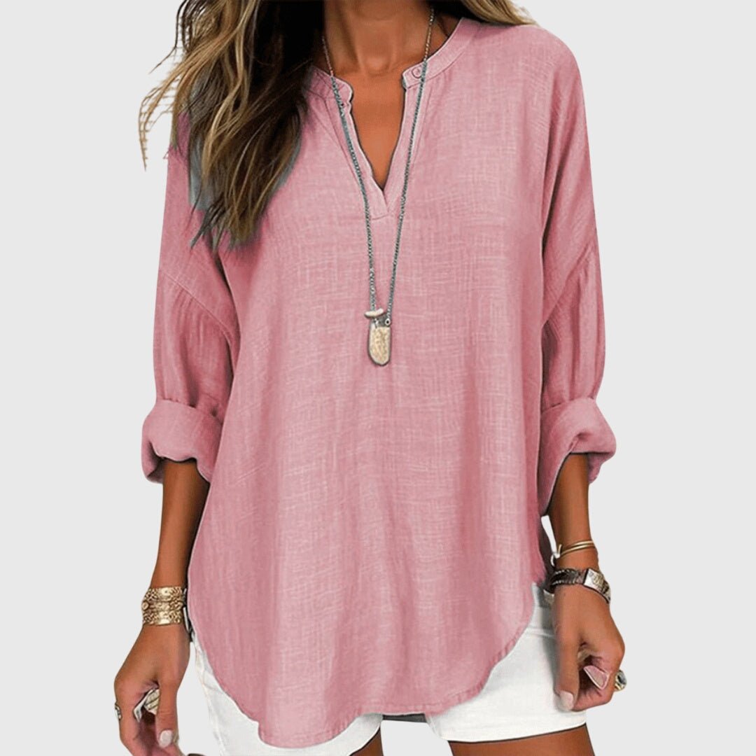 Bree | Flowy Elegant Beach Shirt Side