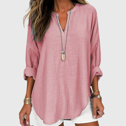 Bree | Flowy Elegant Beach Shirt Side