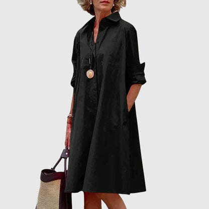 Brielle | Women's Elegant Shirt Dress with Pockets Detail