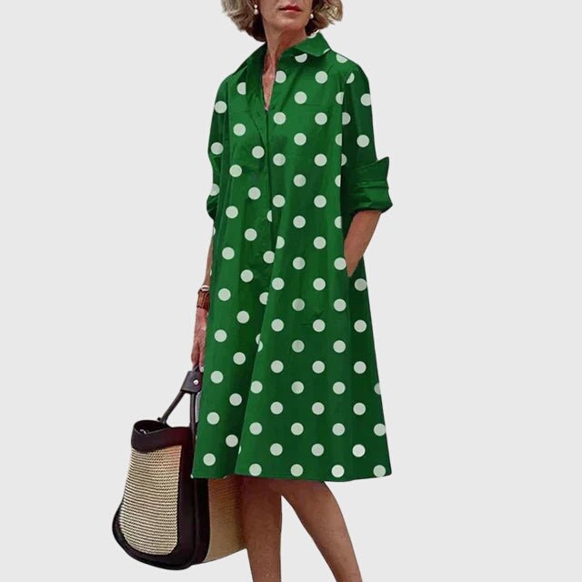 Brielle | Women's Elegant Shirt Dress with Pockets Lifestyle