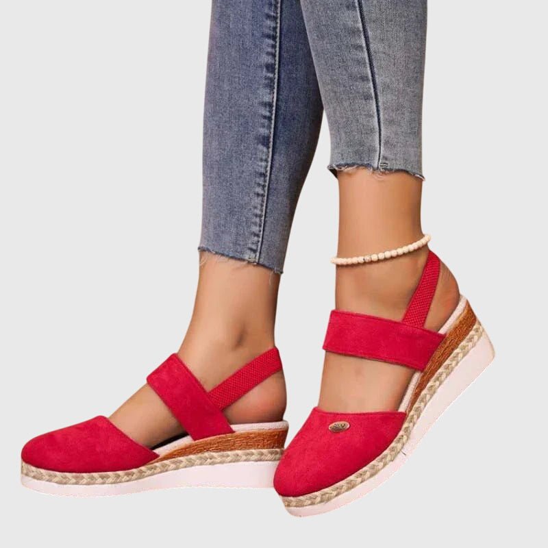 Calvara | Women's Orthopedic Woven Platform Sandals Alternate