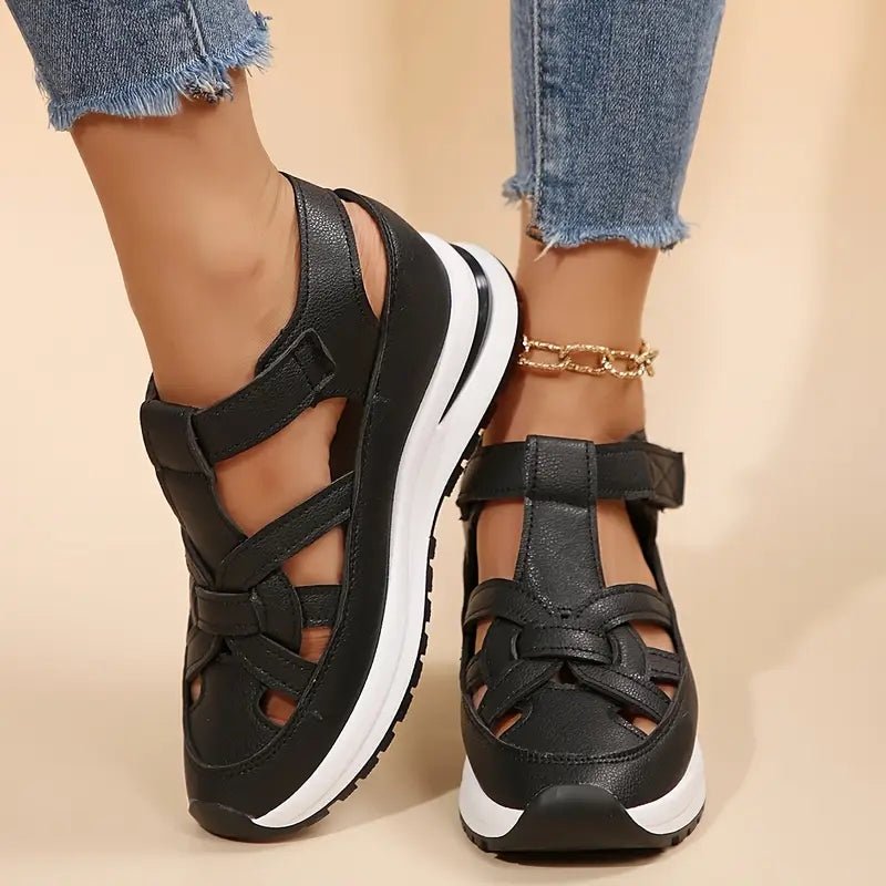 Calvine | Women's Orthopedic Cage Cutout Sandals Detail