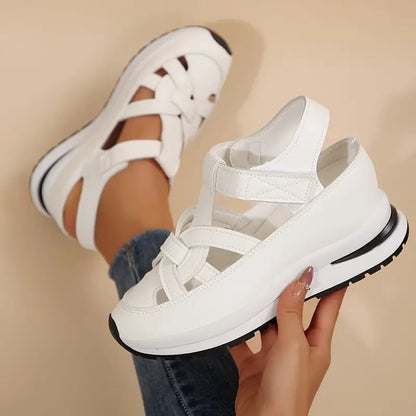 Calvine | Women's Orthopedic Cage Cutout Sandals Side