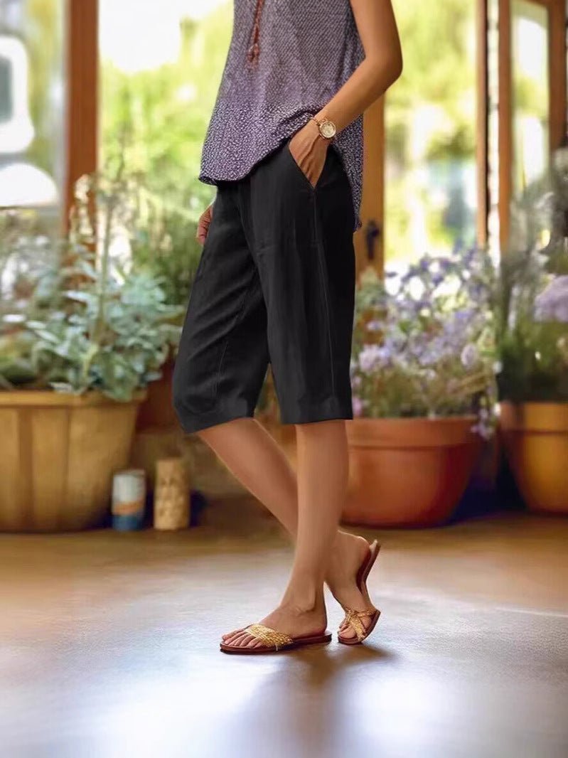 Cassianna | Women's Light Linen Summer Pants Back
