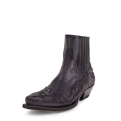 Cazadora | Women's Pointed Toe Leather Western Ankle Boots Side