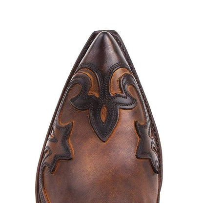 Cazadora | Women's Pointed Toe Leather Western Ankle Boots View 11