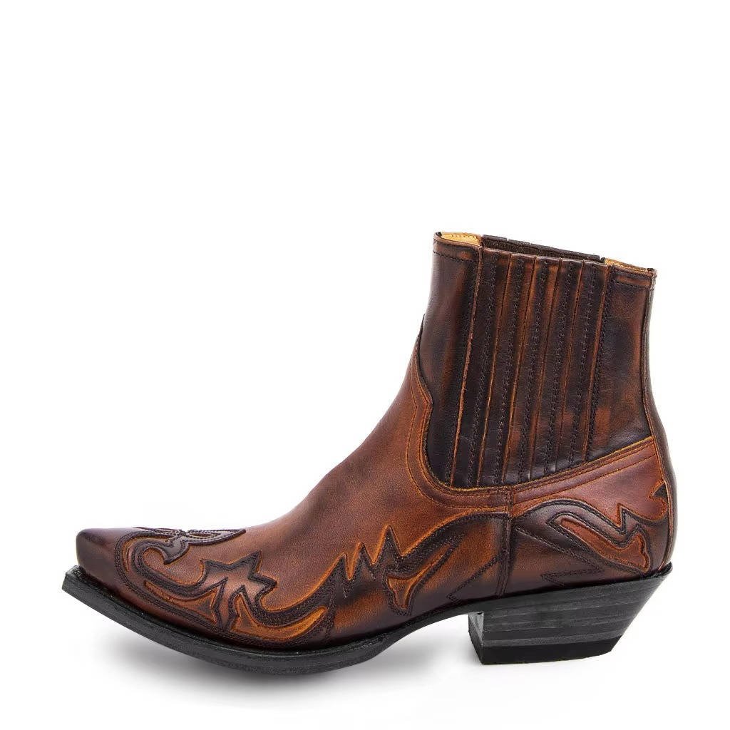 Cazadora | Women's Pointed Toe Leather Western Ankle Boots View 12