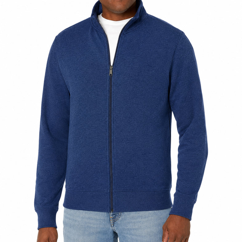 Zip Sweater Knit Lightweight Men All Season