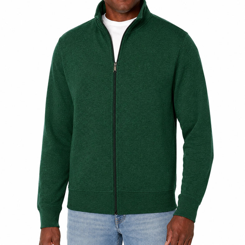 Zip Sweater Knit Lightweight Men All Season