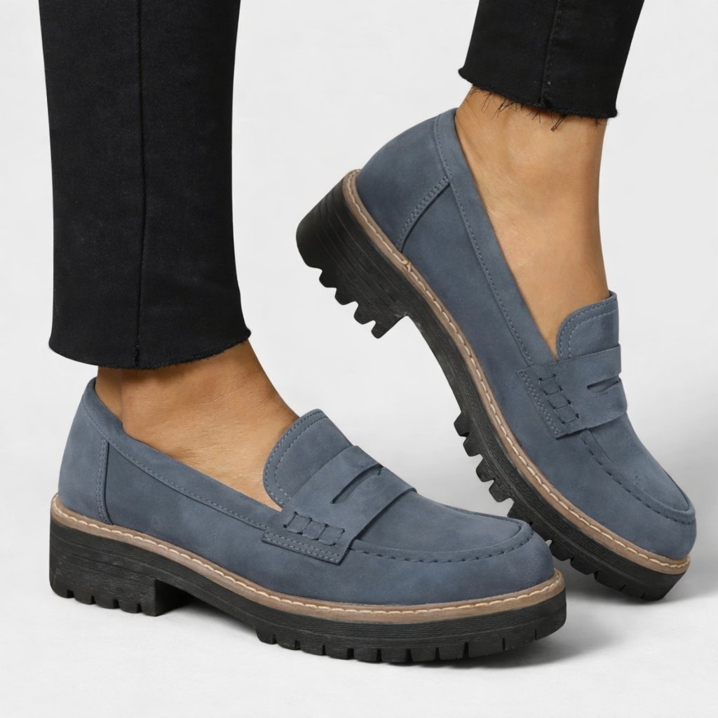 Cordelia | Women's Chunky Sole Orthopedic Loafers Detail