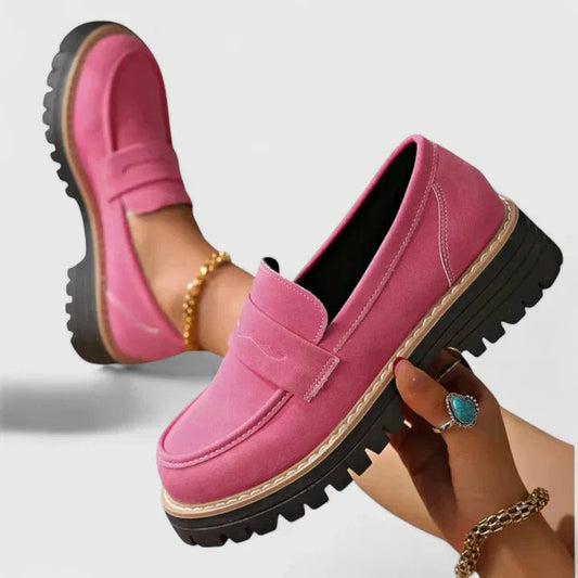 Cordelia | Women's Chunky Sole Orthopedic Loafers Front