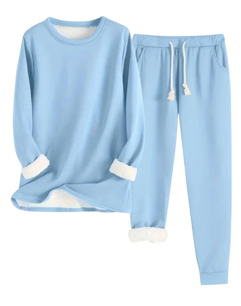 Cordelline | Women's Contrast Cuff Sweatsuit Set Loungewear Alternate