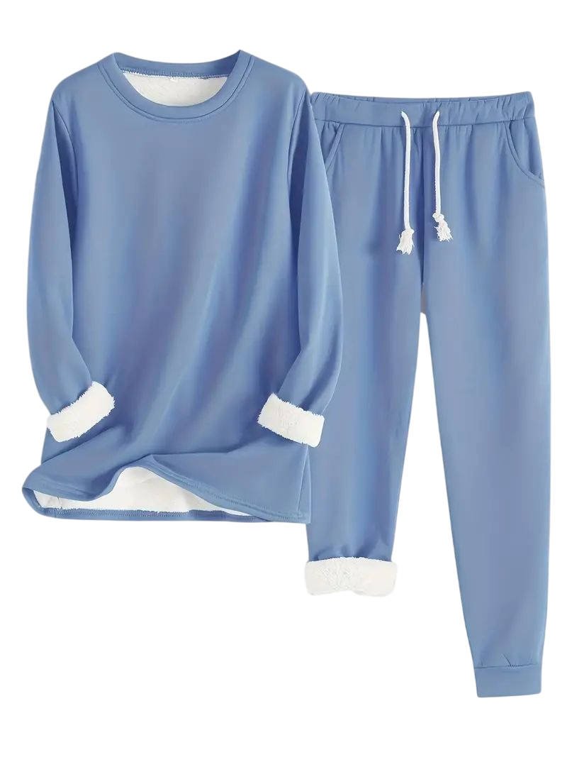 Cordelline | Women's Contrast Cuff Sweatsuit Set Loungewear Hero