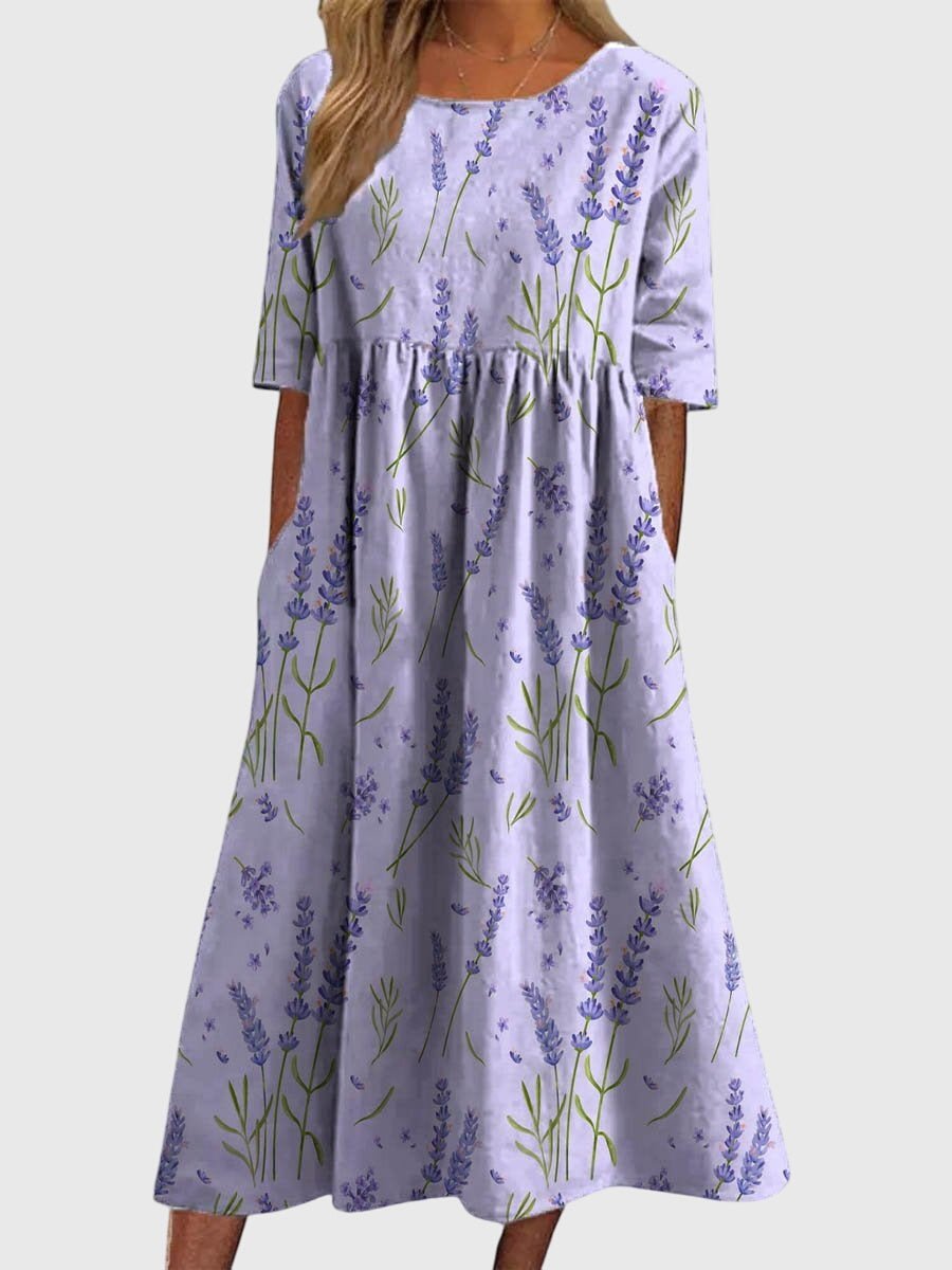 Corienne | Women's Flattering Golden Vine Maxi Dress Detail