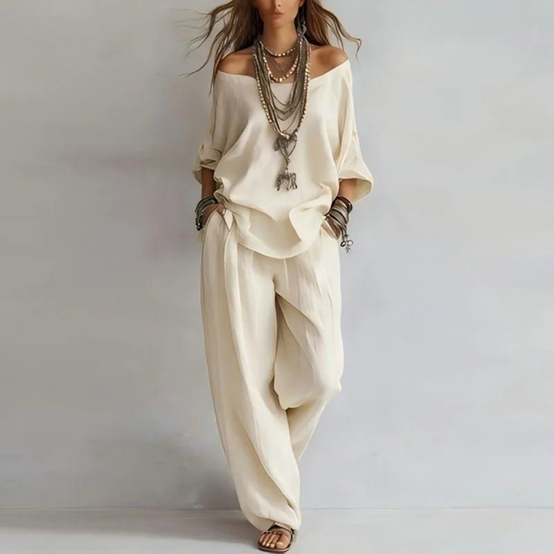 Daisy | Women's Off Shoulder Co-ord Set Back