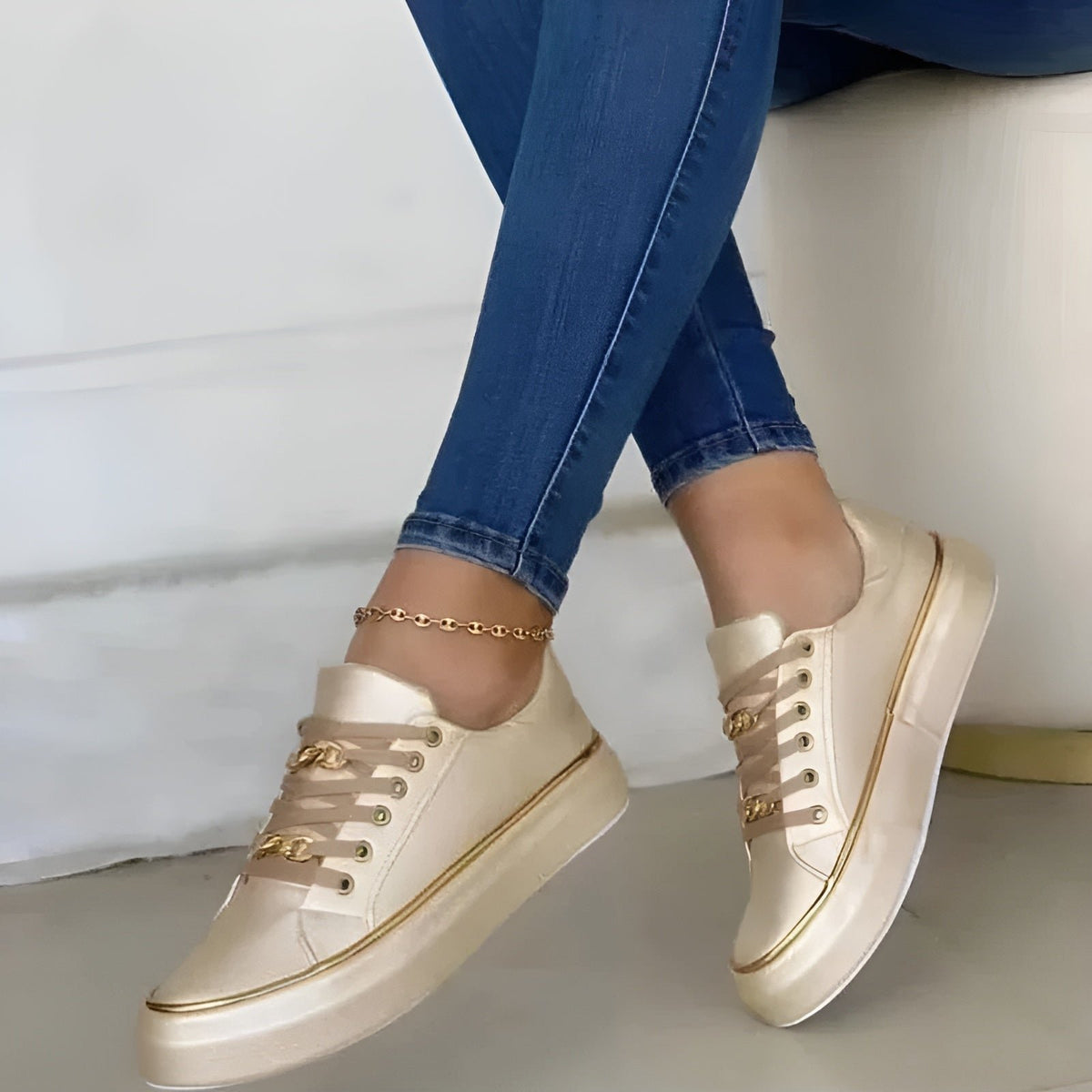 Daisy | Women's Stylish Orthopedic Sneakers Back