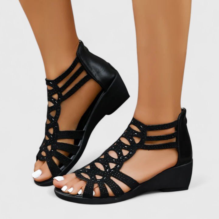 Delara | Women's Orthopedic Oval Cutout Sandals Lifestyle