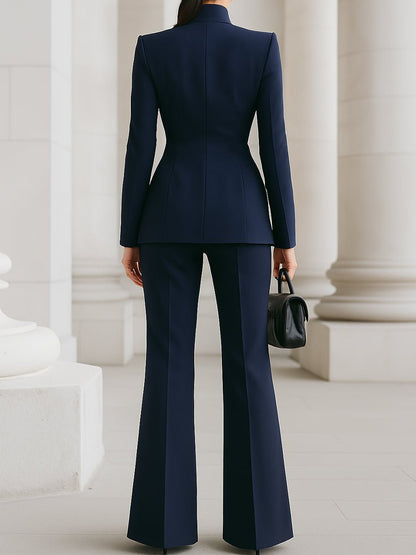 Elise | Women's Elegant Blazer Trouser Suit Angle