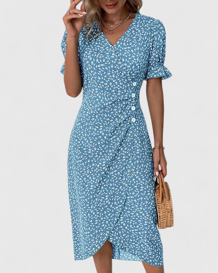 Elowen | Women's Comfortable Button-Front Maxi Dress Lifestyle